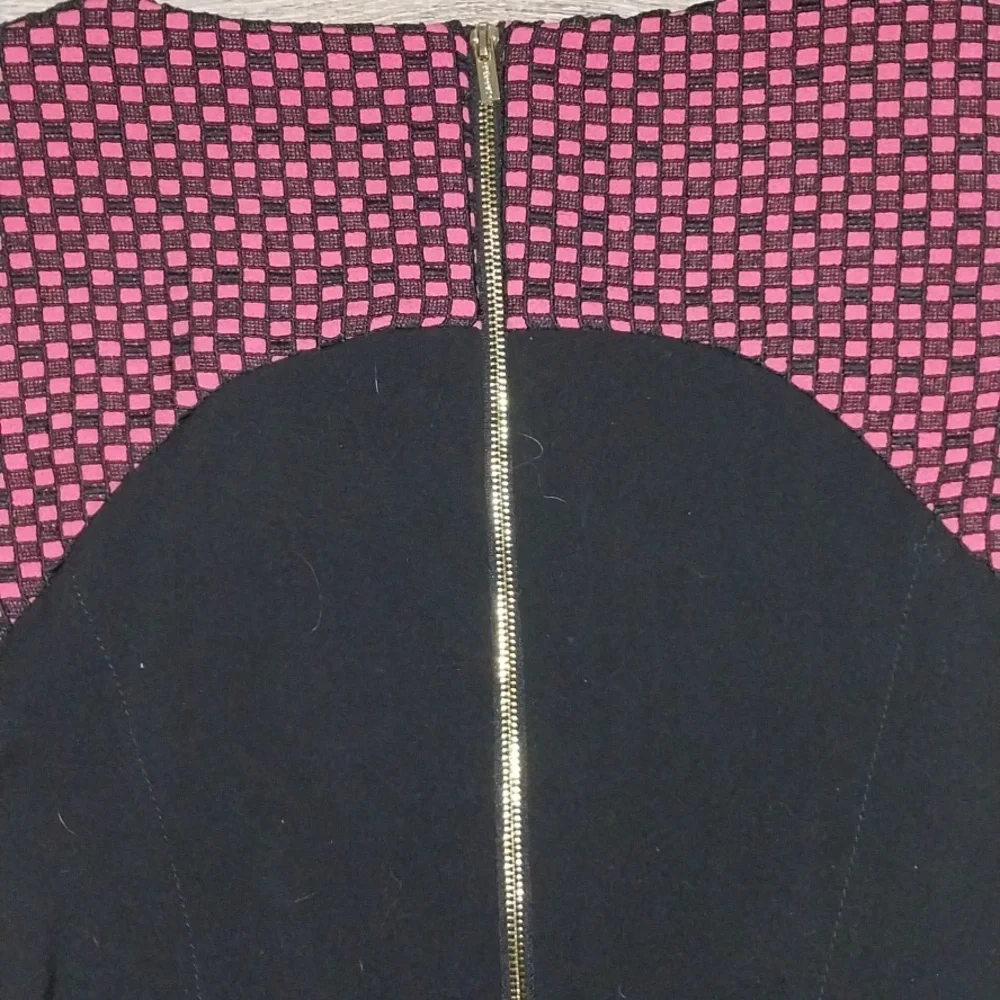 Calvin Klein black and bubblegum pink pencil dress size 14 - Picture 3 of 5